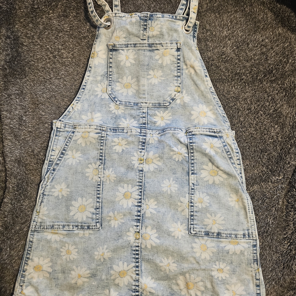 Cat & Jack Blue Floral Kids Casual Dress